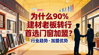 為什么90%建材老板轉(zhuǎn)行首選門窗加盟？