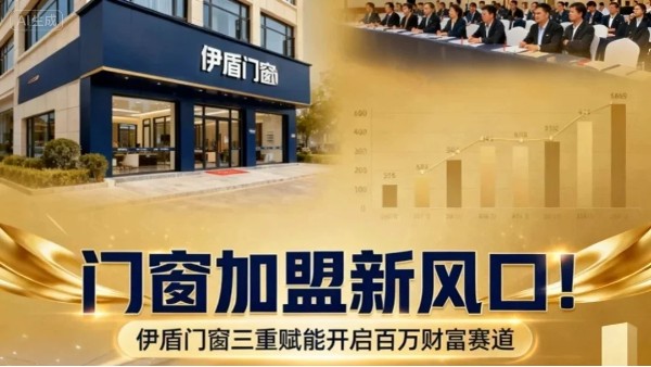門窗加盟新風(fēng)口！伊盾門窗三重賦能開啟百萬財富賽道